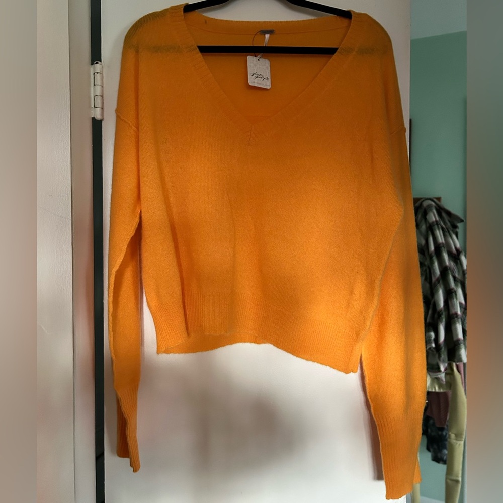 NWT Orange Free People Cashmere Sweater